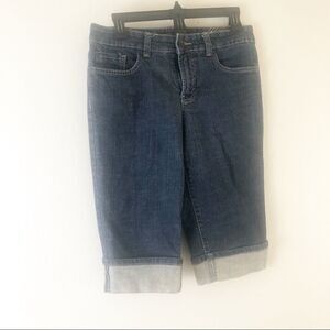Nine West Jeans Taylor Wide Cuff Crop Capri Pant 6